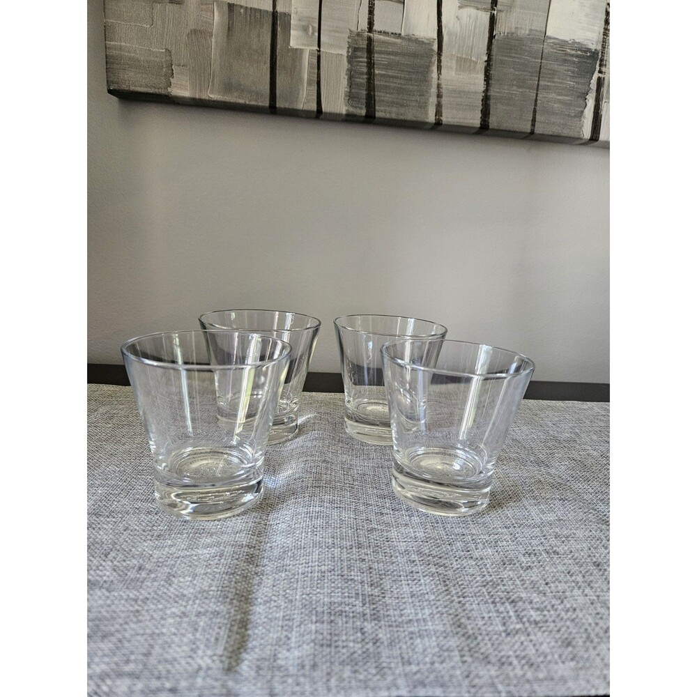 Italian Crown Royal Lowball Glass - Elegant 1980s European Barware (Set Of 4)